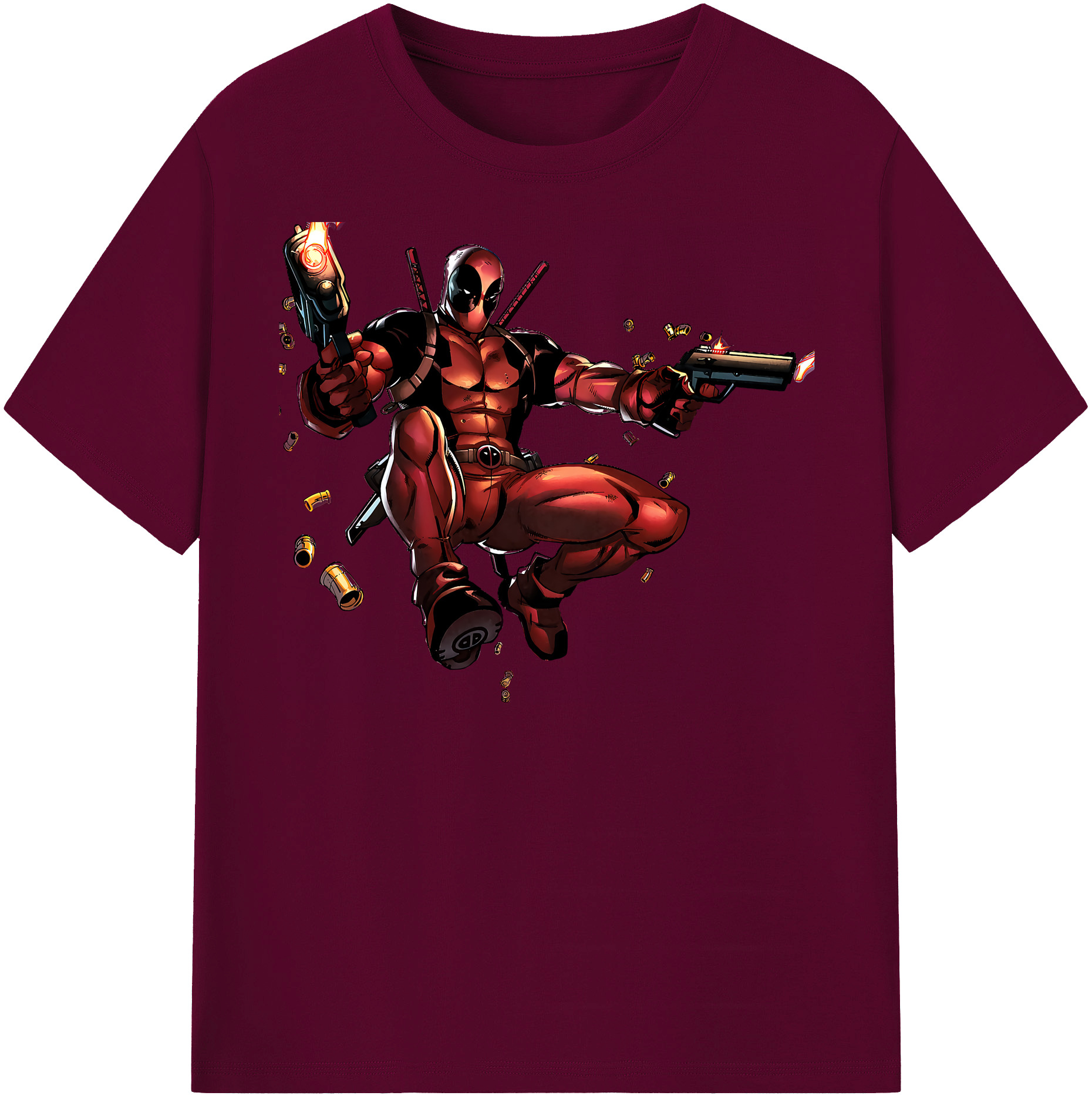 （画像用） Deadpool デッドプール レディースカジュアルプリントTシャツ（綿100％）